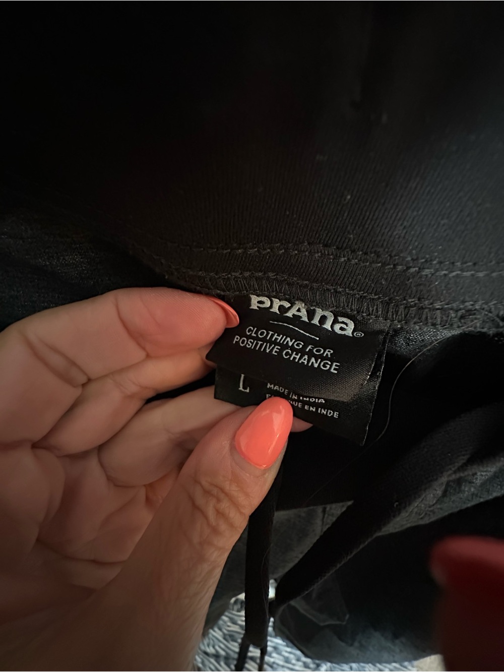 Prana Men's Black Heather Drawstring Joggers (matching shorts listed too) - Picture 2 of 2